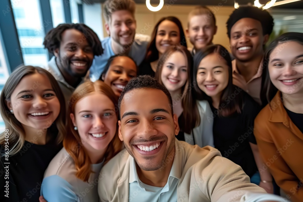 Multicultural happy people taking group selfie portrait in the office, diverse people celebrating together, Happy teamwork and lifestyle concept Multicultural happy people taking group selfie portrait in the office, diverse people celebrating together, Happy teamwork and lifestyle concept