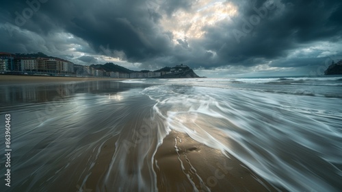La Concha Beach, San Sebastián, Spain photo