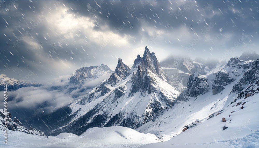 Obraz premium swiss mountains in the winter