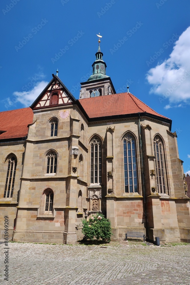 Obraz premium Königsberg in Bayern, Stadtpfarrkirche Sankt Maria 