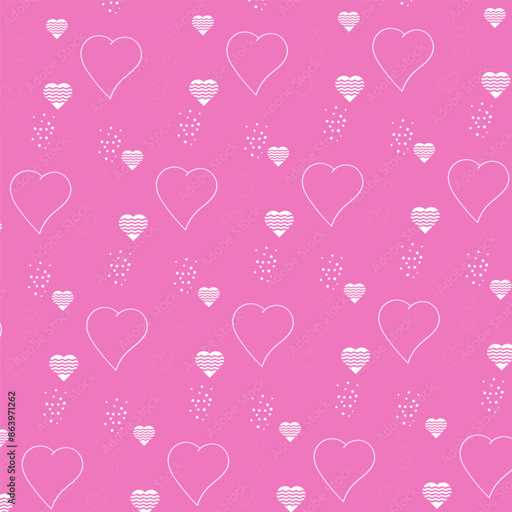 seamless pattern with hearts seamless pattern with hearts