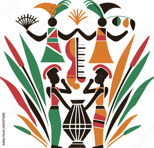 African Tribal Art Design