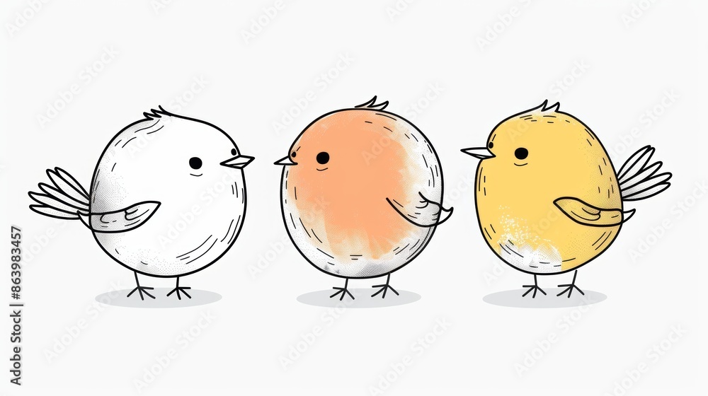Bird. Line drawing of cute animal. Baby nursery art. Bird. Line drawing of cute animal. Baby nursery art.