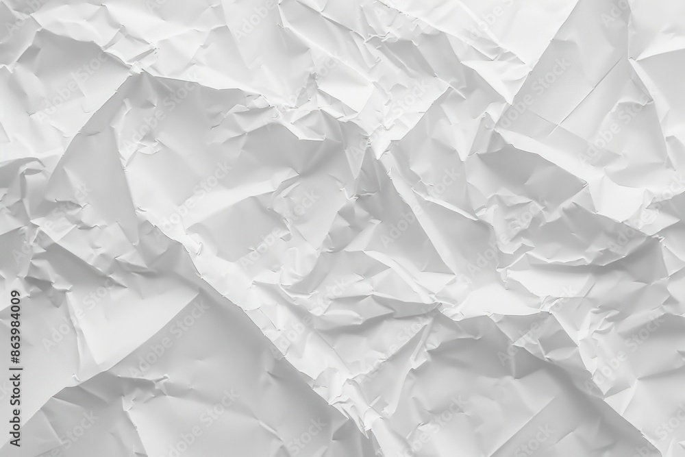 Obraz premium Wrinkled White Paper Texture