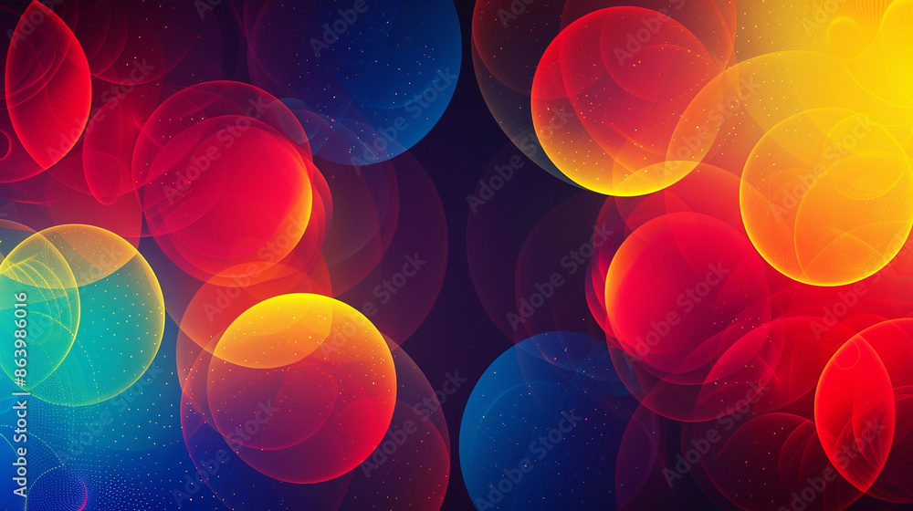 Abstract colorful neon bubbles bokeh design background. Creative futuristic backdrop. Abstract colorful neon bubbles bokeh design background. Creative futuristic backdrop.