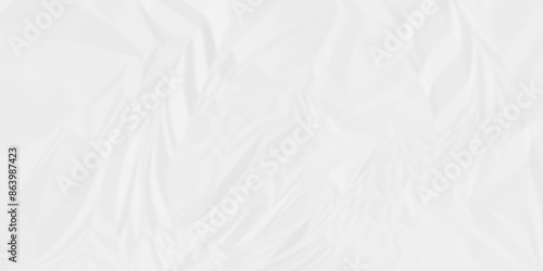 White crumpled paper texture. White wrinkled paper texture. White paper texture. White crumpled and top view textures can be used for background of text or any contents.