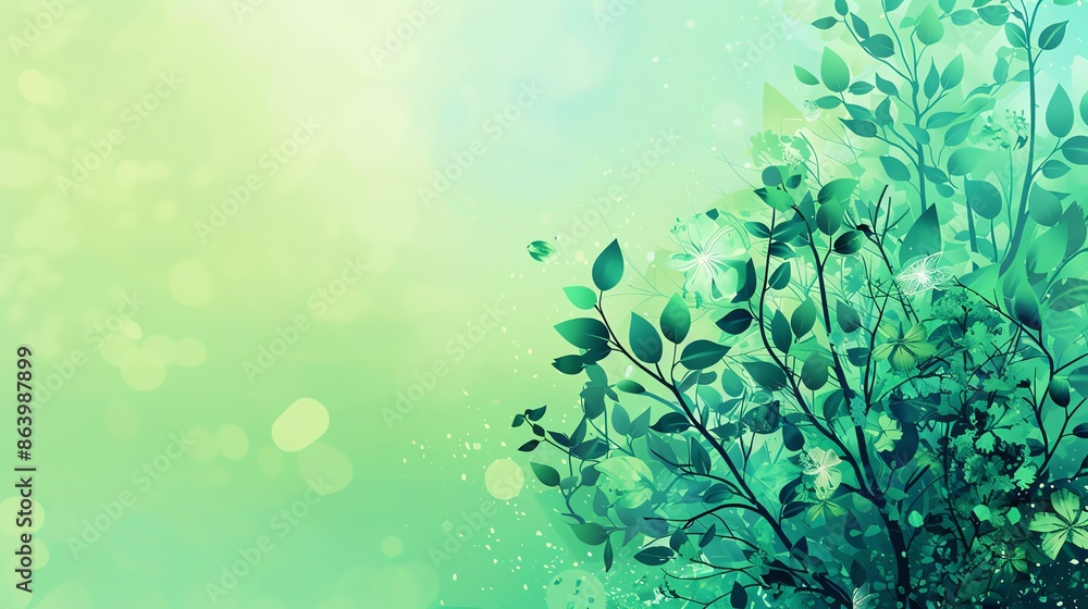Lush green foliage and flowers with a bokeh background creating a serene and refreshing nature scene, perfect for spring and summer themes. Lush green foliage and flowers with a bokeh background creating a serene and refreshing nature scene, perfect for spring and summer themes.