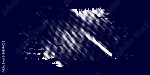 Wallpaper Mural Dots halftone white & blue color pattern gradient grunge texture background. Dots pop art comics sport style vector illustration. grunge dark blue Torontodigital.ca