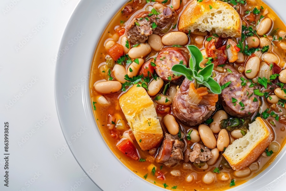 Savory Cassoulet Casserole with Duck Confit and Sausage Savory Cassoulet Casserole with Duck Confit and Sausage