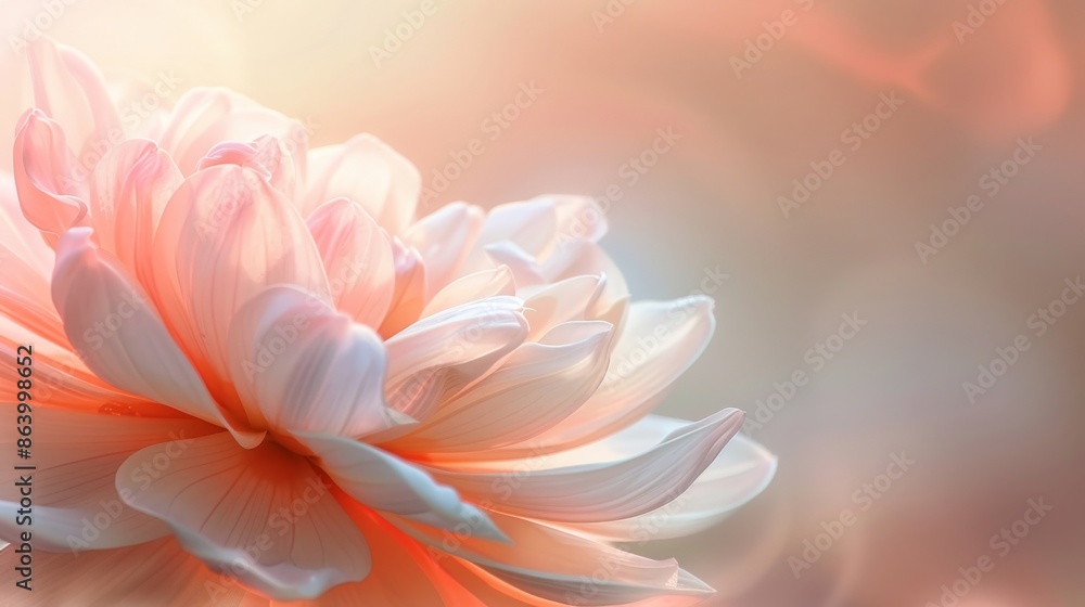 custom made wallpaper toronto digitalSoft Pink Flower Petals with Blurred Background
