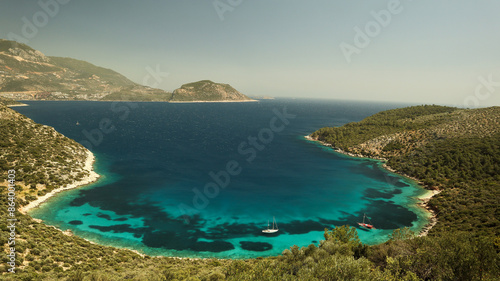 View of the Mediterranean Sea, Lycian trail, Turkey.