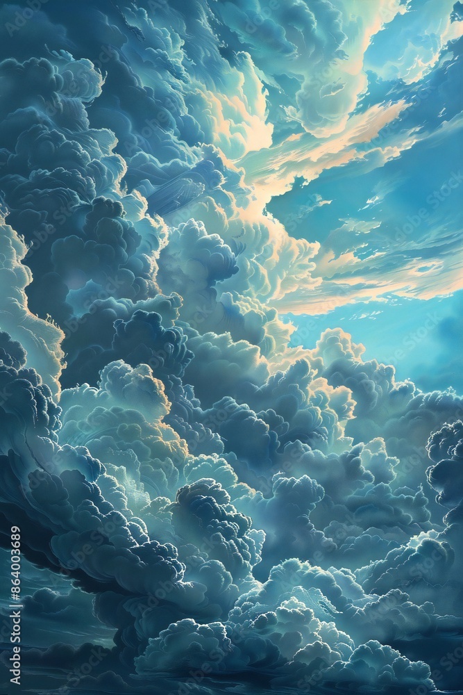 Dramatic and deep clouds background Generative Ai Dramatic and deep clouds background Generative Ai