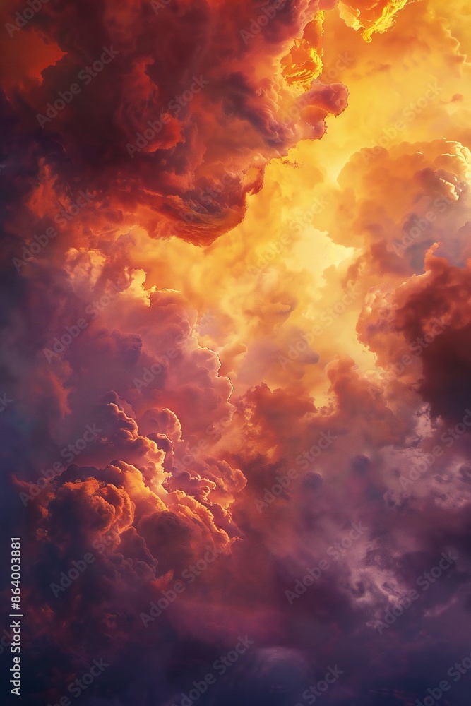 Dramatic and deep clouds background Generative Ai Dramatic and deep clouds background Generative Ai