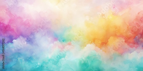 Abstract watercolor background in soft pastel colors , artistic, painting, texture, colorful, abstract, backdrop, watercolor © Sangpan