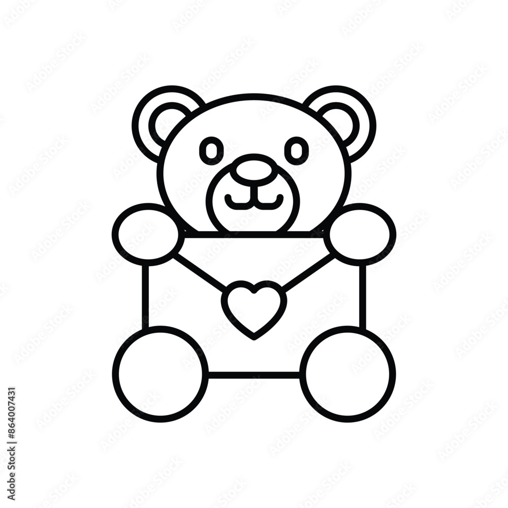 TEDDY BEAR vector icon TEDDY BEAR vector icon