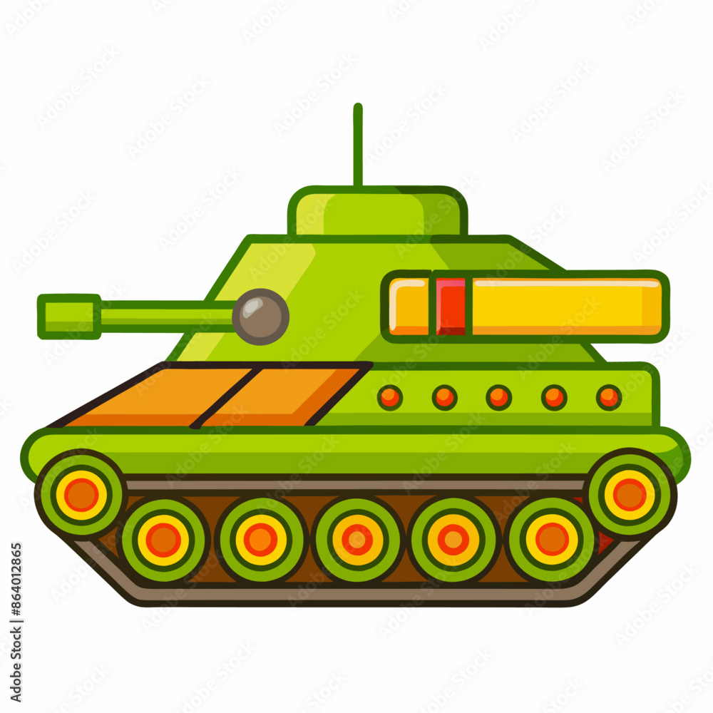 Fototapeta premium tank clipart cartoon Illustration drawing