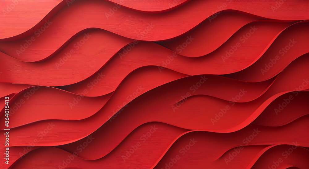 Red background, curved lines, abstract style, red color scheme, simple and elegant background design with soft lighting. The texture of the paper is visible through a macro lens Red background, curved lines, abstract style, red color scheme, simple and elegant background design with soft lighting. The texture of the paper is visible through a macro lens