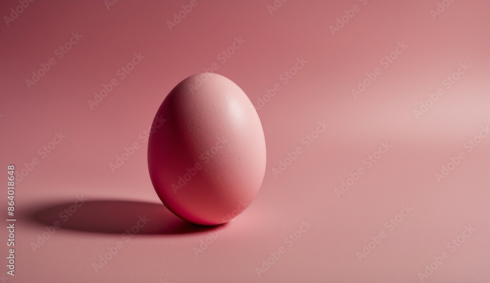 A single slightly tilted pink sphere on pink background A single slightly tilted pink sphere on pink background