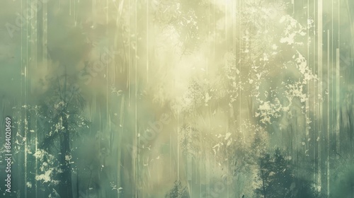 Wallpaper Mural Cloud-like wooden patterns with glowing light effects in a tranquil wallpaper Torontodigital.ca