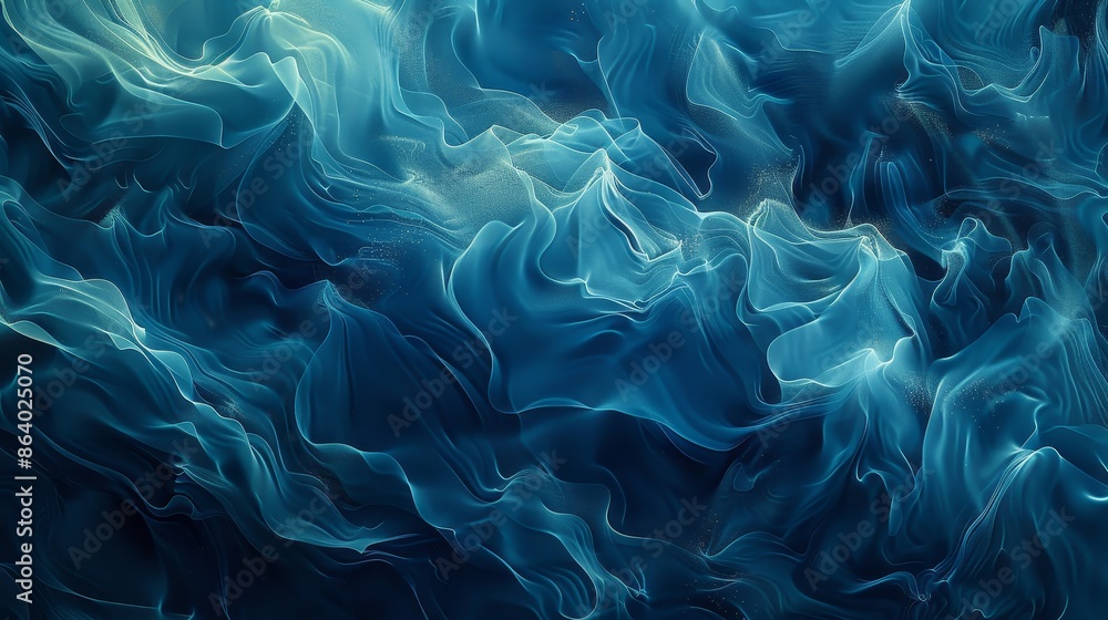 Water-like textures with oceanic hues on an organic background Water-like textures with oceanic hues on an organic background