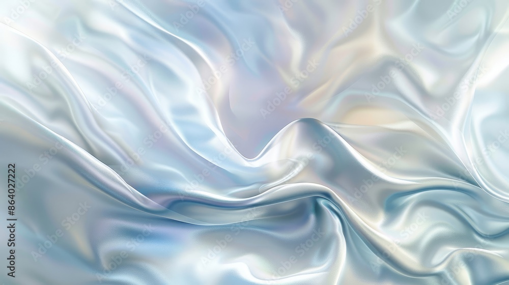 Fototapeta premium Abstract background with metal patterns and a silvery white to blue gradient