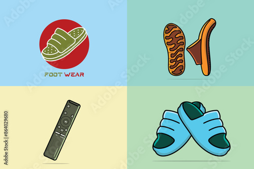 Set of Comfortable Orthotics Shoe Insole Pair, Arch Supports vector illustration. Fashion object icon concept. Collection of insoles for a comfortable and healthy walk vector design with shadow.