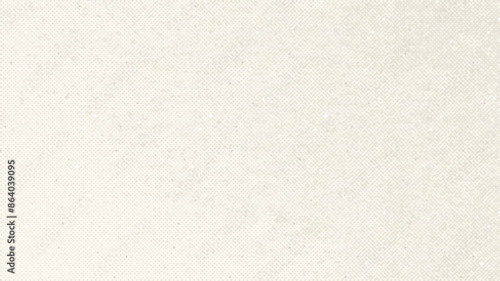 Obraz premium Ecru grain paper texture. Vintage textured background with dots, speckles, specks, flecks and particles. Craft repeating wallpaper. Natural cream grunge surface background. Vector backdrop