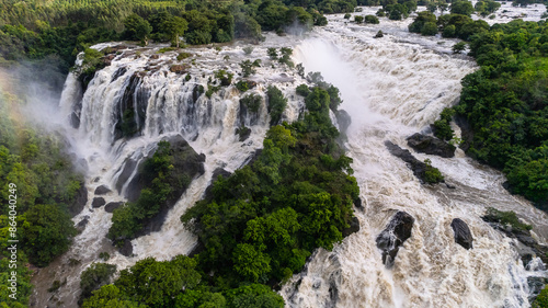 Photography Aerial photos of waterfalls in South India reveal stunning cascades and lush greenery, capturing the region's breathtaking natural beauty and serene, untouched landscapes