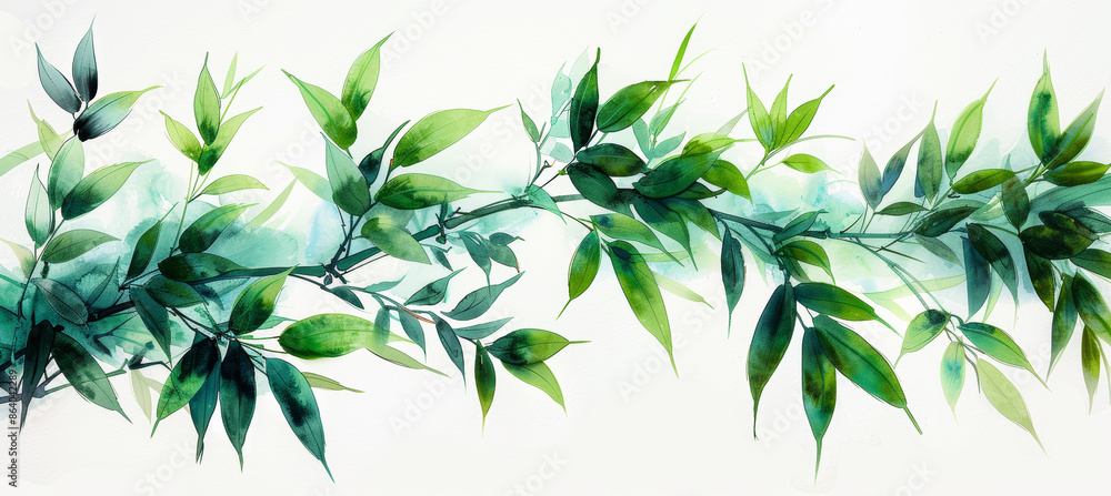 Neon Glow Watercolor Bamboo Neon Glow Watercolor Bamboo