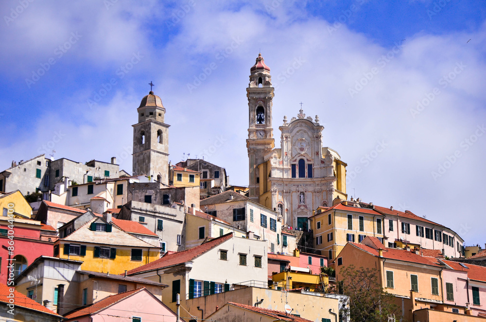 the village of Cervo Ligure, Italy the village of Cervo Ligure, Italy