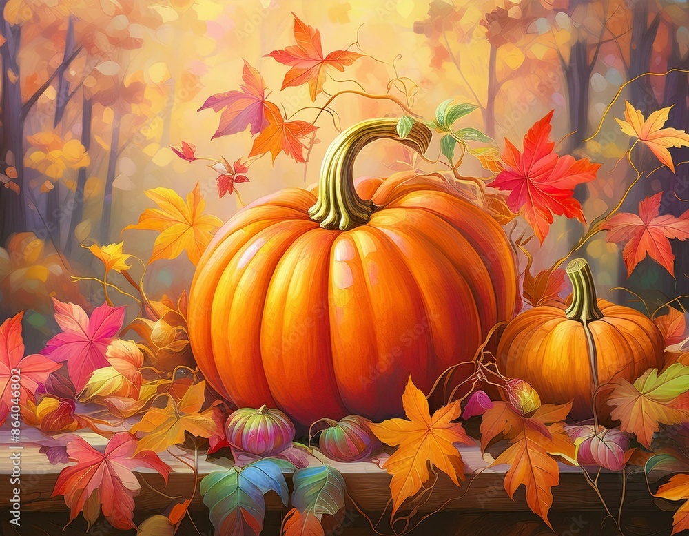 Naklejka premium Autumn Stilllife