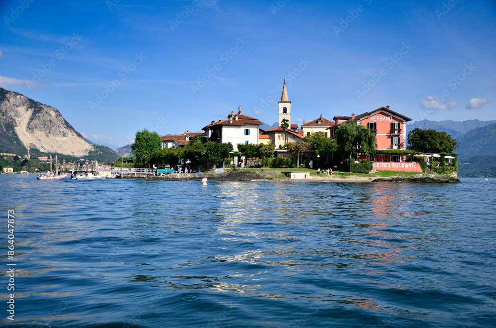 Fototapeta premium the lake Maggiore, Italy, Piedmont