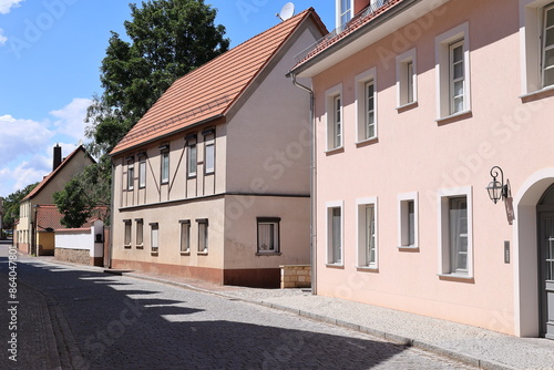 Blick in die Altstadt von Bad Lauchstädt in Sachsen-Anhalt	