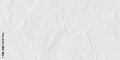 White crumpled paper texture. White wrinkled paper texture. White paper texture. White crumpled and top view textures can be used for background of text or any contents.