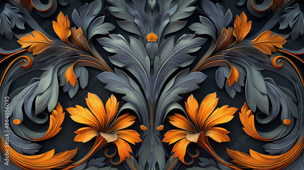 art nouveau. Card back, abstract pattern stylish art nouveau. Card back, abstract pattern stylish