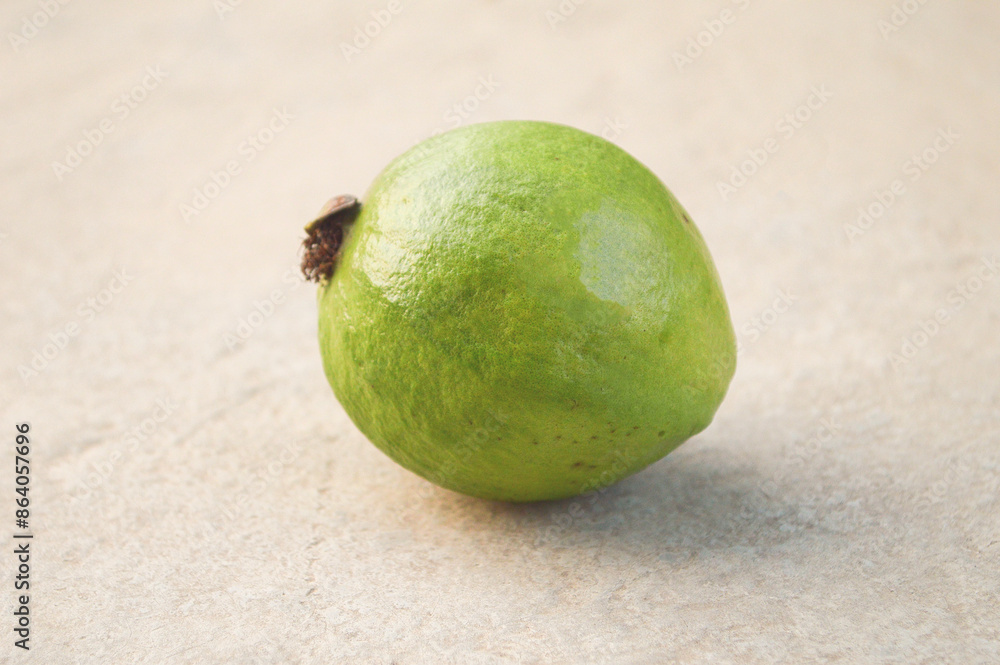 green guava on wooden background green guava on wooden background