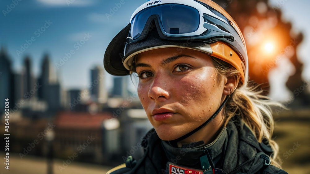 portrait of a cyclist portrait of a cyclist