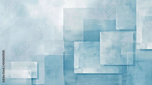 Baby Blue and white Suprematism art background