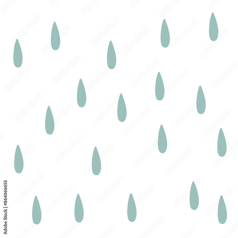 Rain seamless vector pattern. Falling water drops. Shades of blue. Rainy background. Rain seamless vector pattern. Falling water drops. Shades of blue. Rainy background.