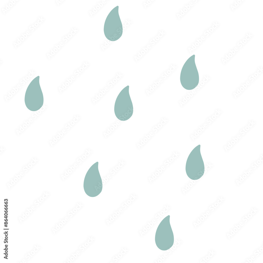 Rain seamless vector pattern. Falling water drops. Shades of blue. Rainy background. Rain seamless vector pattern. Falling water drops. Shades of blue. Rainy background.