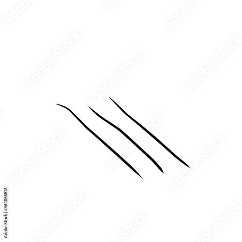 Curve line strip swirl wave shape design, curve line energy