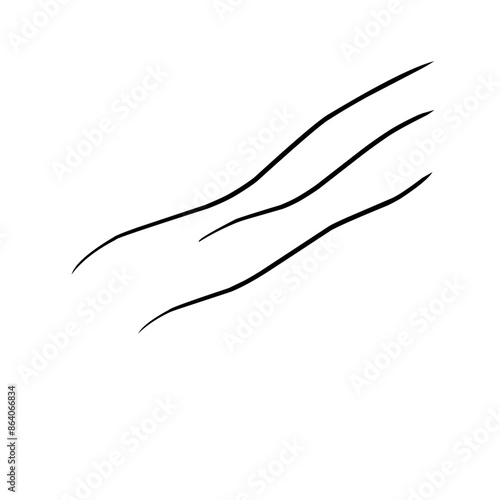 Curve line strip swirl wave shape design, curve line energy