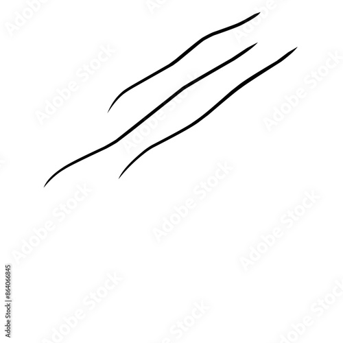 Curve line strip swirl wave shape design, curve line energy