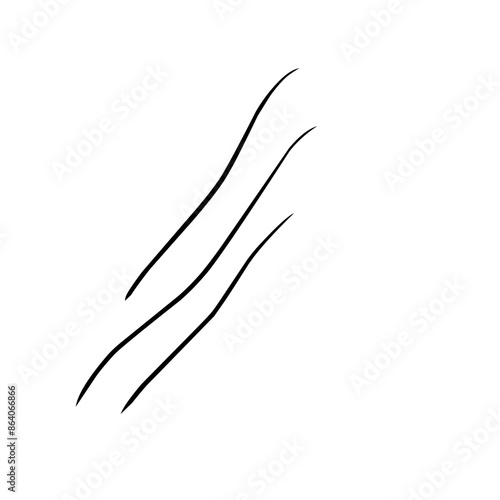 Curve line strip swirl wave shape design, curve line energy