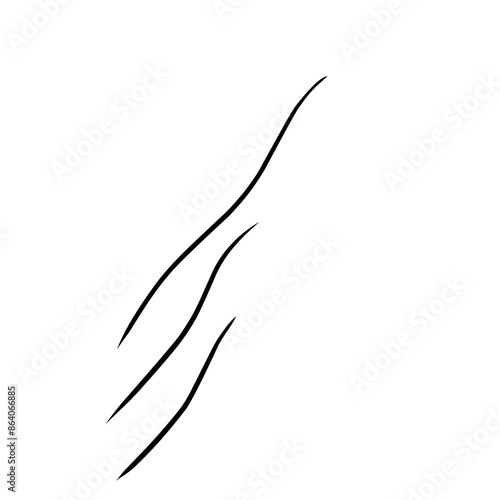 Curve line strip swirl wave shape design, curve line energy
