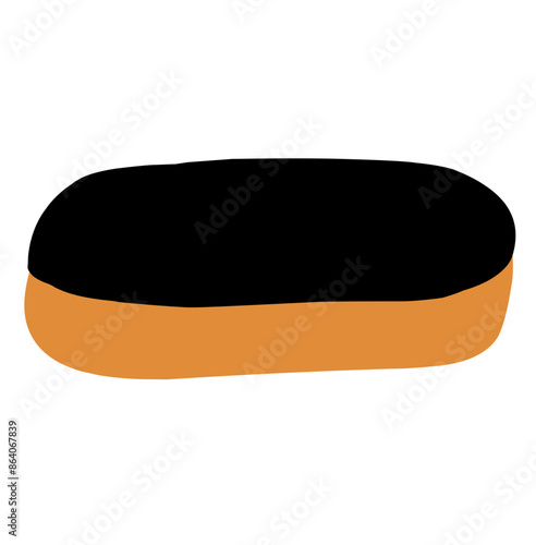 Manual eraser tool for whiteboard isolated white background