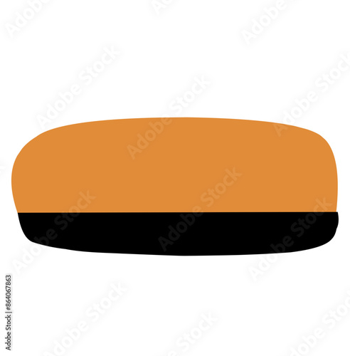 Manual eraser tool for whiteboard isolated white background
