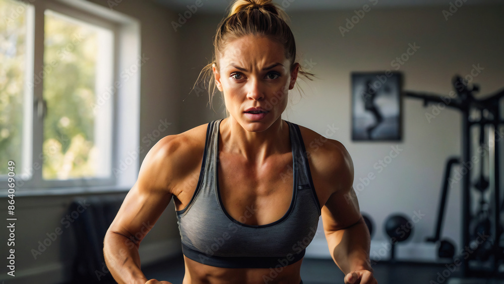 person exercising in gym person exercising in gym