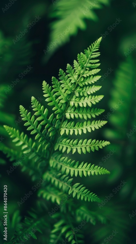 Fern, Plant, 4k wallpaper, copy space - generative ai Fern, Plant, 4k wallpaper, copy space - generative ai