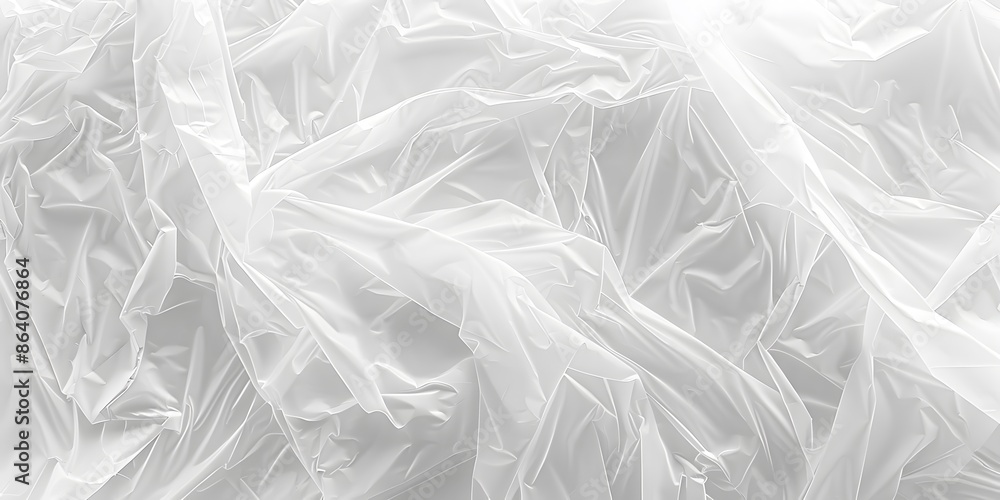 Obraz premium White plastic bag texture abstract background